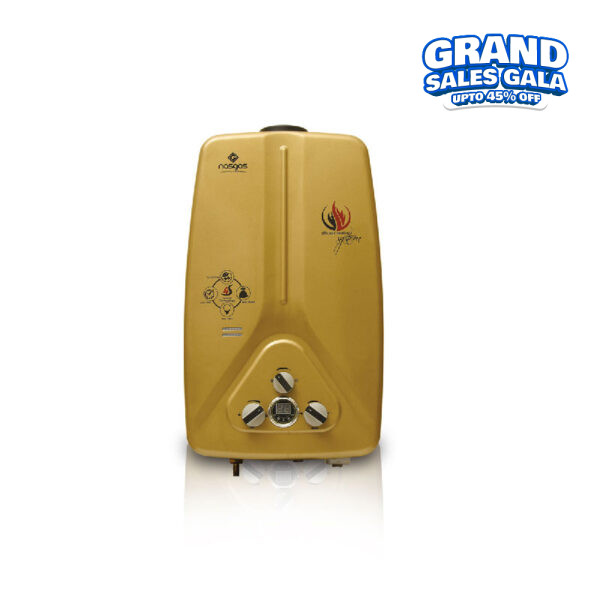 Nasgas Instant Geyser With Adaptor 7 liters DG-07L Gold