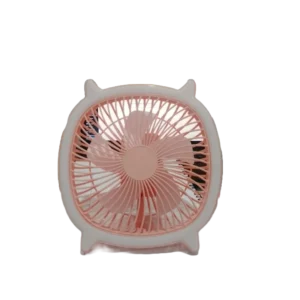 USB Rechargeable Portable Table Fan With Lamp for Home and Office DGL-003