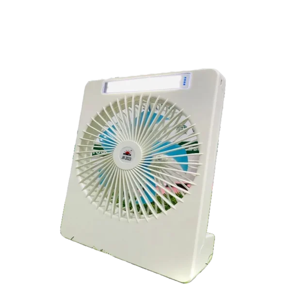 USB Rechargeable Portable Table Fan With Lamp for Home and Office JR-2023