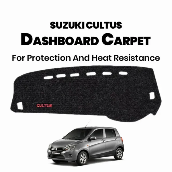Suzuki Cultus Velvet Dashboard Cloth For Protection and Heat Resistance Model 2017-2024