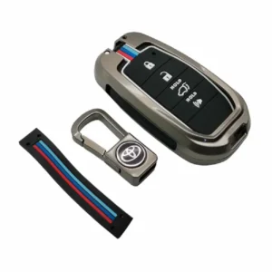 Toyota Fortuner Key Cover With Metal Shell 4 Buttons Model 2016-2022