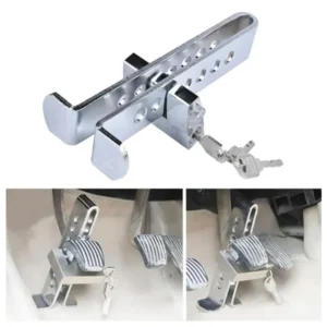 3-in-1 Anti-Theft Pedal Metal Lock Clutch, Accelerator