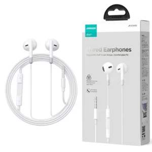 JOYROOM 3.5MM Wired Series Half In-Ear Wired Earphones White JR-EW01