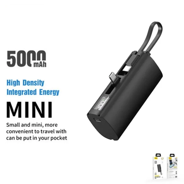 Aspor A352 2 TYPE-C Flexible Portable Mini 5000mAh Power Bank