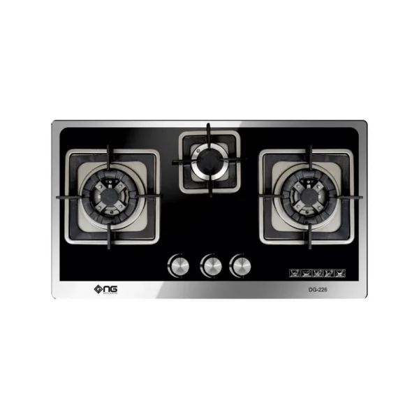 Nasgas 3 Burners Metal Top Kitchen Hob DG-GN3 226