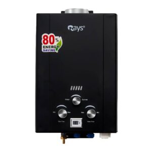 Rays Instant Gas Geyser 6 Liters 6L-PB Black