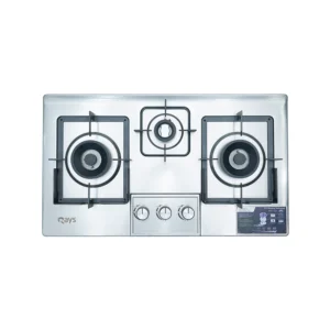 Rays 3 Burner Stainless Steel Gas Kitchen Hob 7805-SS