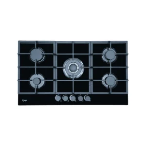 Rays 5 Burner Glass Top Gas Kitchen Hob 9051-G