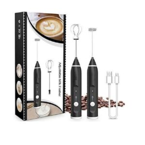 Rechargeable 2 in 1 Electric Egg Beater and Coffee Foamer with 3 Speeds